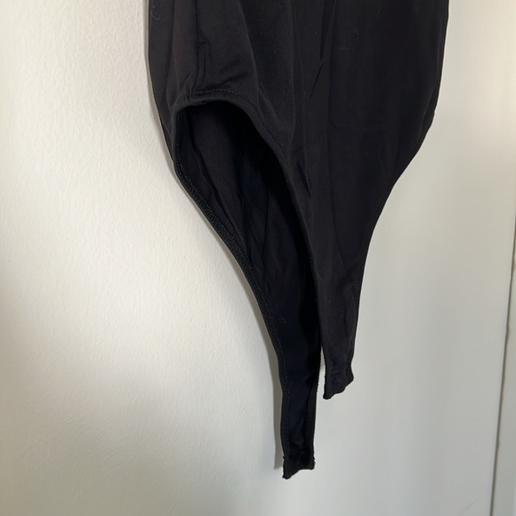 Zara black high neck bodysuit Size L snap crotch - Picture 6 of 6